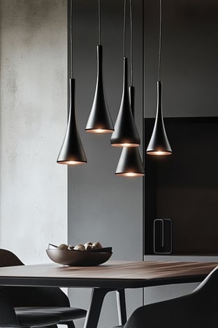 Add statement pendant lights for a stylish focal...